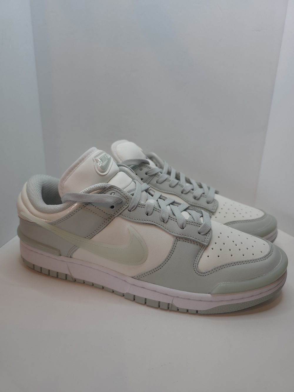 Nike Dunk Low twist white trainers. Size US 12W or 10.5 Men.